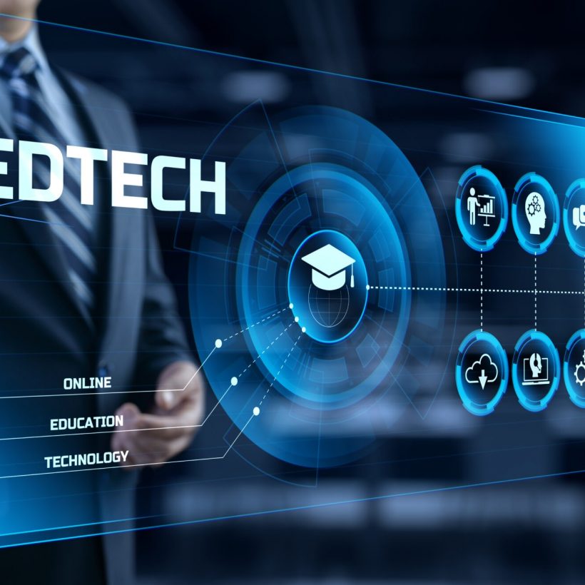 EdTech Education technology distance learning online concept.